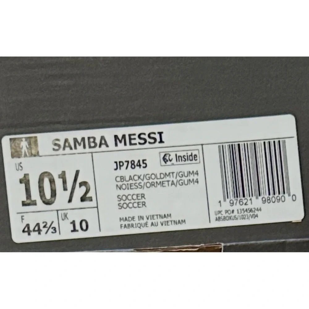 Adidas Samba Messi Inter Miami CF Black Pink Gum JP7845 Mens 10.5